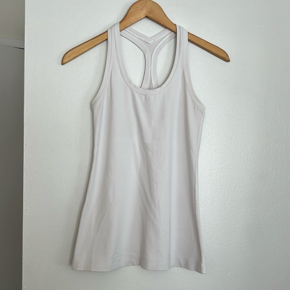 Lululemon White Align Racerback Tank Sz 6